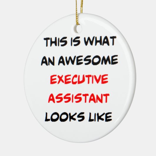 uitvoerend medewerker, geweldige keramisch ornament (Links)