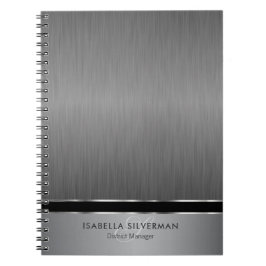 Uitvoerend Monogram - Borststaal Notitieboek