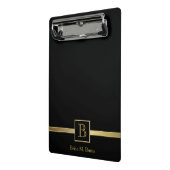 Uitvoerend Monogram Mini Klembord (Angled2)