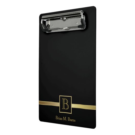 Uitvoerend Monogram Mini Klembord (Angled2)