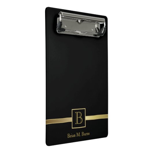 Uitvoerend Monogram Mini Klembord (Schuin)