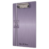 Uitvoerend Monogram Ontwerp - Amethyst Klembord (Links)