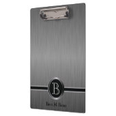 Uitvoerend monogram - Zwart penseel Klembord (Links)