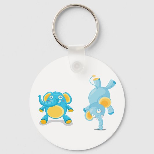 Uitvoerend olifant sleutelhanger (Voorkant)