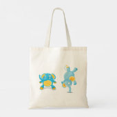 Uitvoerend olifant tote bag (Achterkant)