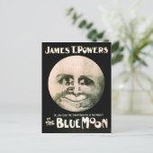  uitvoerend Poster Blue Moon 1906 Briefkaart (Staand voorkant)