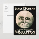  uitvoerend Poster Blue Moon 1906 Briefkaart (Voorkant / Achterkant)