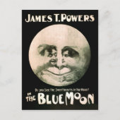  uitvoerend Poster Blue Moon 1906 Briefkaart (Voorkant)