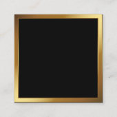 Uitvoerend | Signature Series | Goudgrens Vierkante Visitekaartje (Achterkant)