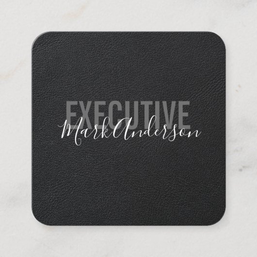 Uitvoerend | Signature Series Lux Vierkante Visitekaartje (Voorkant)