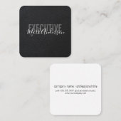 Uitvoerend | Signature Series Lux Vierkante Visitekaartje (Voorkant / Achterkant)