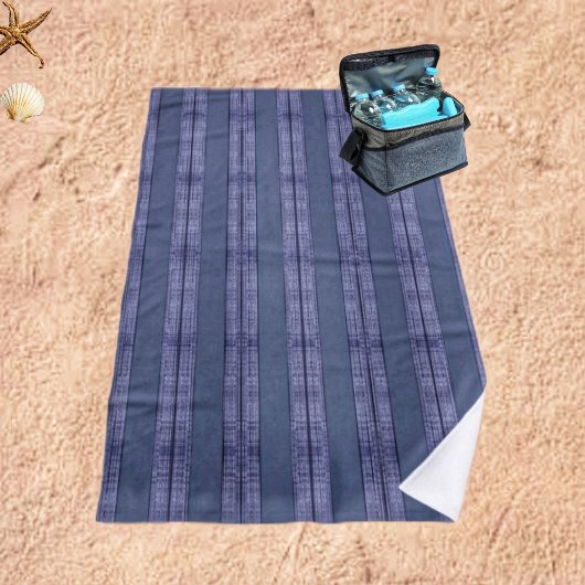 Uitvoerend striped-Blue-II Strandlaken