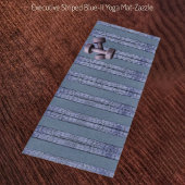 Uitvoerend striped-Blue-II Yogamat