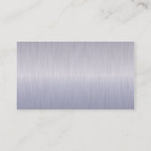 Uitvoerend Tanzanite Brush SteelMonogram Visitekaartje (Achterkant)