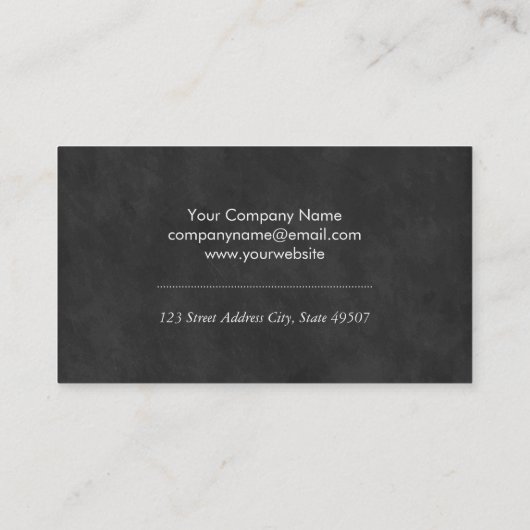 Uitvoerend Visitekaartje (Achterkant)