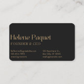 Uitvoerend Visitekaartje (Achterkant)