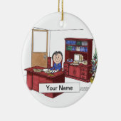 Uitvoerend - Vrouw Keramisch Ornament (Rechts)