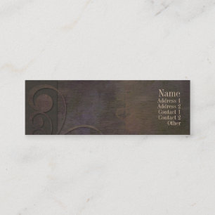 Uitvoerende curven donkere contactkaart contactkaartje