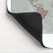 Uitvoerende Wereldkaart Muismat (Hoek)