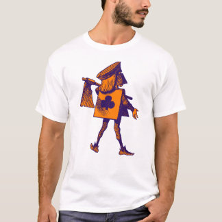 Uitvoerer van Clubs Paars Sinaasappel T-shirt