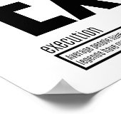 Uitvoering - fundamentele elementen van succes poster (Hoek)