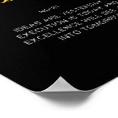 Uitvoering Inspirerende Citaat Poster (Hoek)