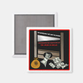 Uitvoering van de Amerikaanse Dollar Magnet (Voorkant / Achterkant)