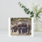 Uitvoering van keizer Maximilian door Edouard Mane Briefkaart (Staand voorkant)