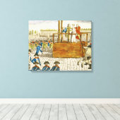 Uitvoering van Marie-Antoinette Canvas Afdruk (Insitu (Houten vloer))