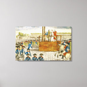 Uitvoering van Marie-Antoinette Canvas Afdruk