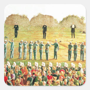 Uitvoering van Maximilian I Vierkante Sticker