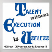 Uitvoerloos Talent wordt verspild Poster (Voorkant)