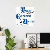 Uitvoerloos Talent wordt verspild Poster (Thuiskantoor)