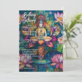 Uitvouwend Licht | Lotus Bloem Design Kaart (Staand voorkant)