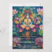 Uitvouwend Licht | Lotus Bloem Design Kaart (Achterkant)