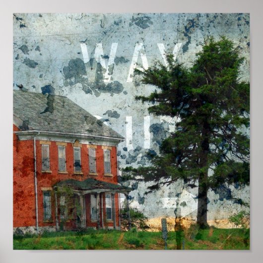 Uitweg naar het kleine plein poster (Voorkant)