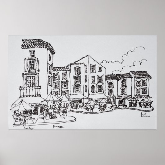 Uitwendige mijnbouw | Gordes, Zuid-Frankrijk Poster (Voorkant)