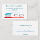 Uitwerkbare tandheelkundige Benoeming en Visitekaartje (Voorkant / Achterkant)