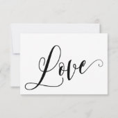 Uitwerken Bloeit RSVP-kaart met menukeuzes RSVP Kaartje (Achterkant)