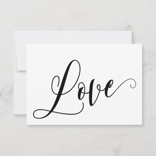 Uitwerken Bloeit Script RSVP Card Song Aanvraag (Achterkant)