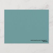 Uitwerking van gele  vogelillustratie briefkaart (Achterkant)