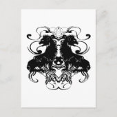 Uitwerking van  leeuwen met wervelkolommen briefkaart (Voorkant)