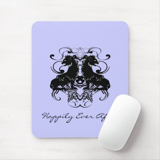 Uitwerking van leeuwen met wervelkolommen muismat (Met muis)