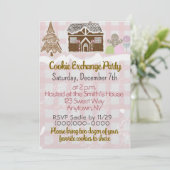 Uitwisseling van peperkoekhuisjeskoekjes kaart (Staand voorkant)