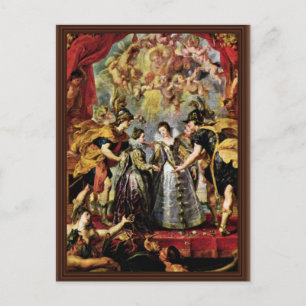 uitwisseling van prinsessen door Rubens Peter Paul Briefkaart