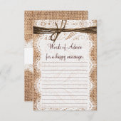 Uitwisselingsadvieskaarten voor gebrande landschap advieskaart (Voorkant / Achterkant)