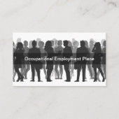 uitzendbureau voor arbeidsbemiddeling visitekaartje (Voorkant)