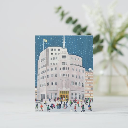 Uitzendhuis van BBC Briefkaart (Staand voorkant)