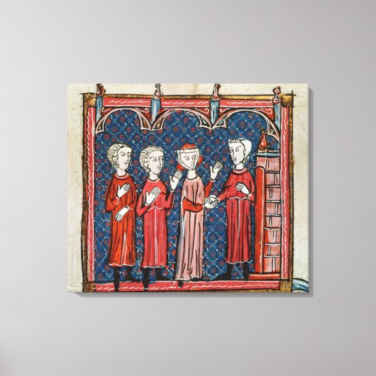 Uitzending en misdaad begaan door een priester canvas afdruk (Voorkant)