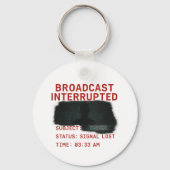 Uitzending onderbroken - Signal Lost Glitchcore T- Sleutelhanger (Voorkant)